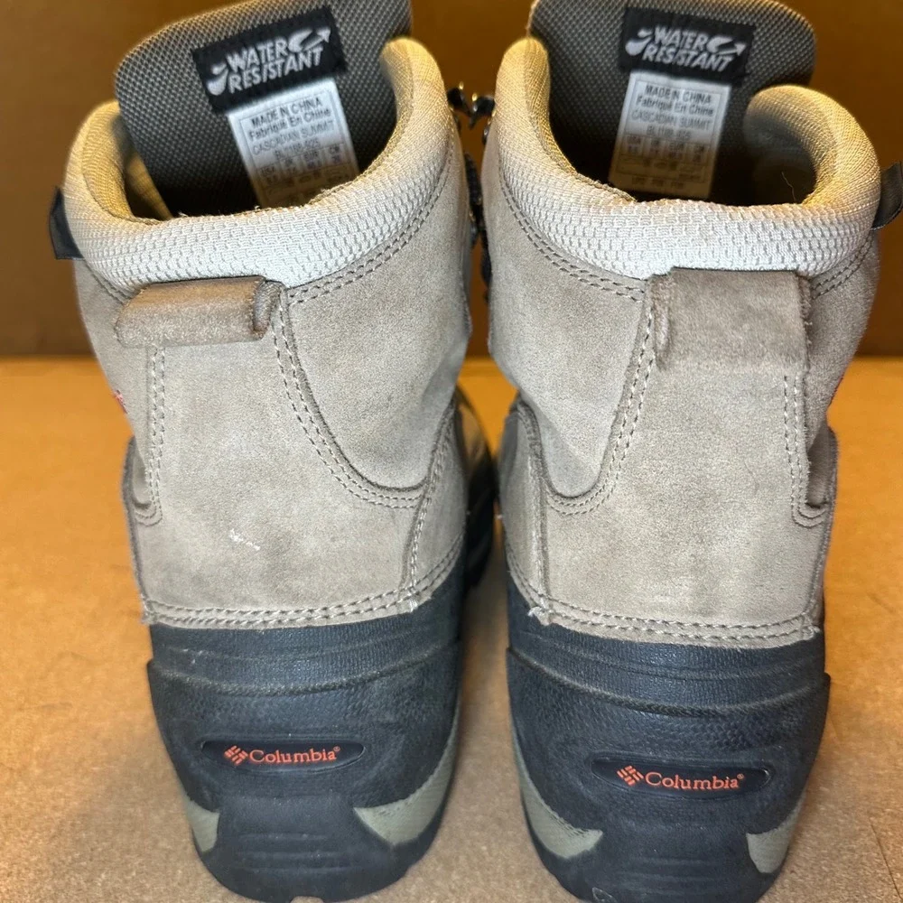 Columbia Cascadian Summit Boots Womens 9.5 Gray BL1168-925 Hiking Winter Snow